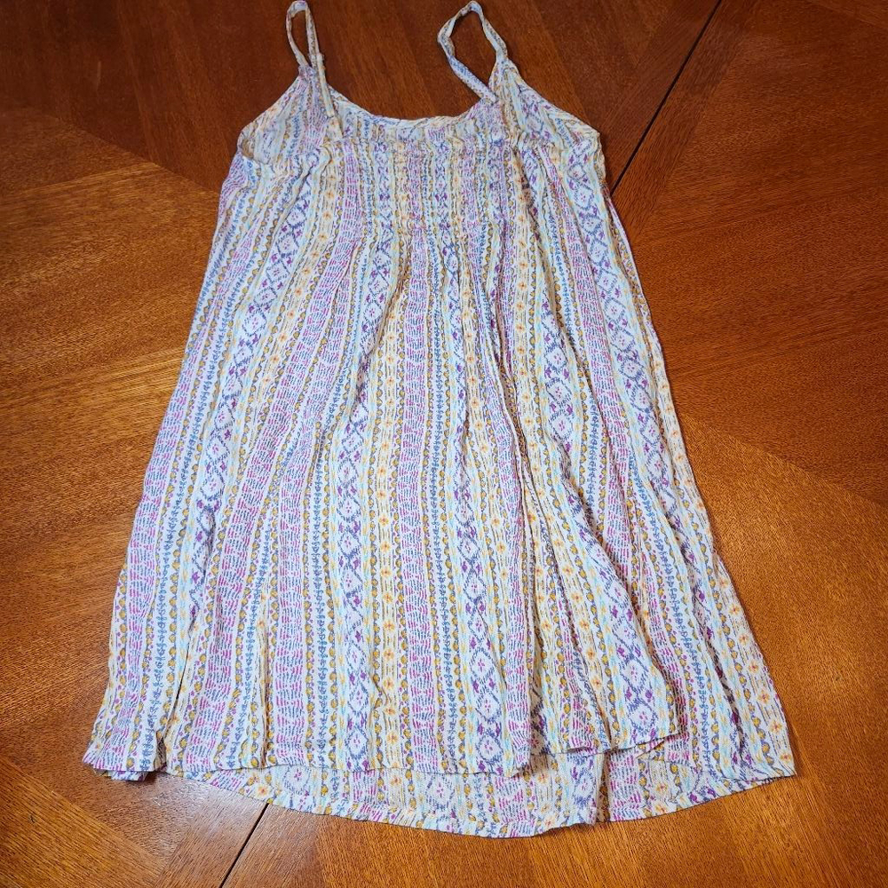Girls Raya Sun White Purple Patterned Sleeveless Dress 11 - Picture 3 of 4